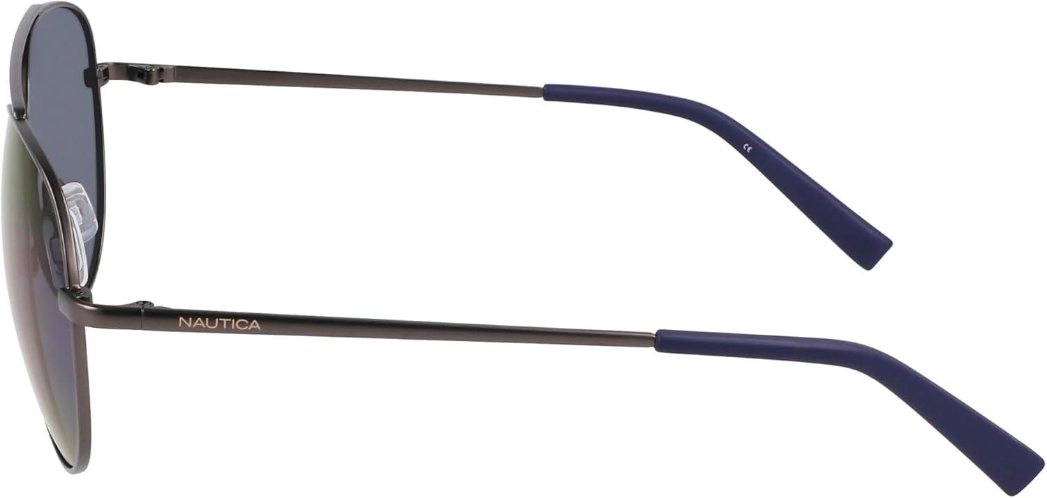 imageNautica mens N101sp Pilot SunglassesMatte Gunmetal