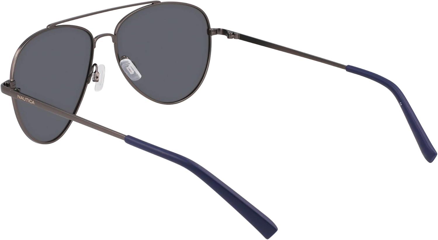 imageNautica mens N101sp Pilot SunglassesMatte Gunmetal