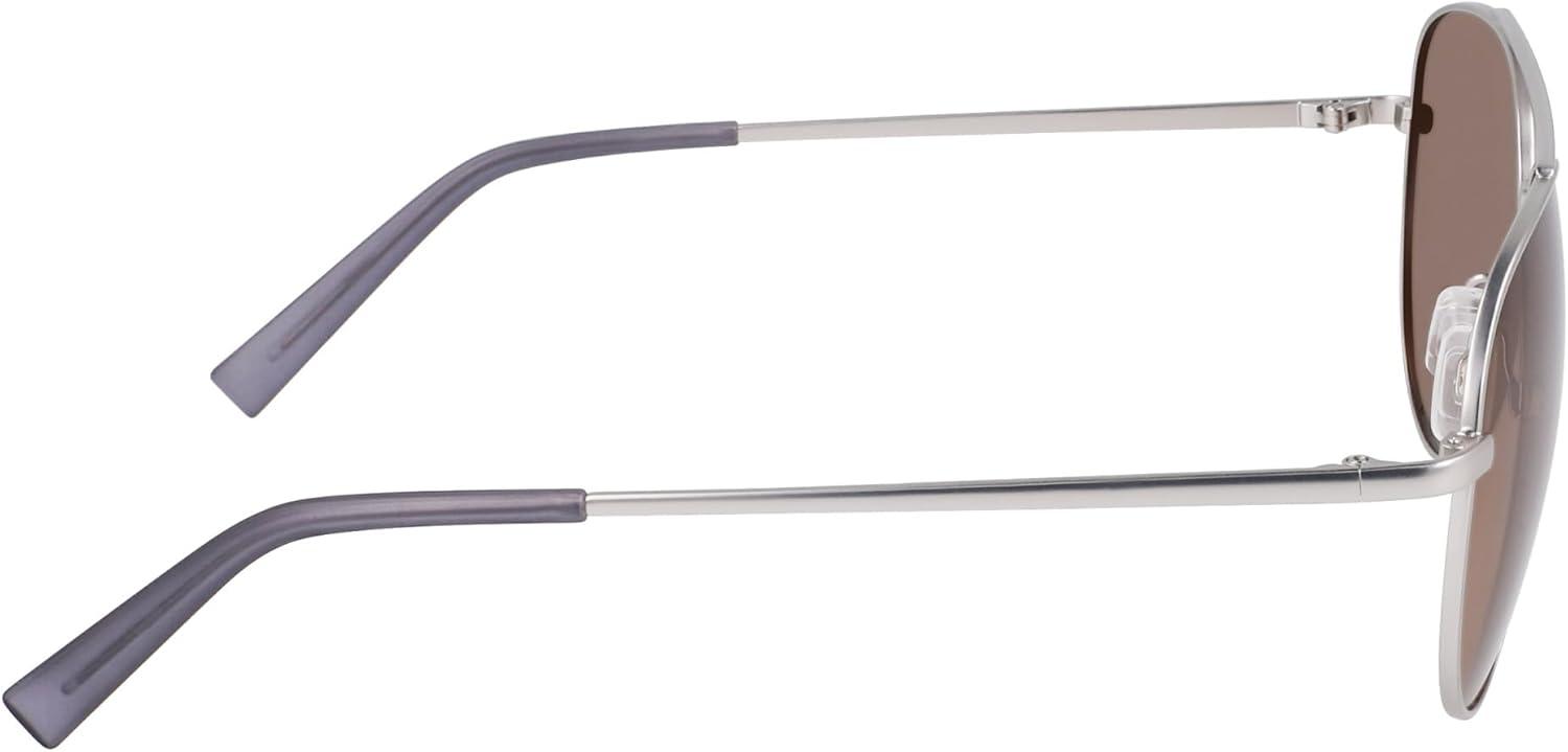 imageNautica mens N101sp Pilot SunglassesMatte Silver