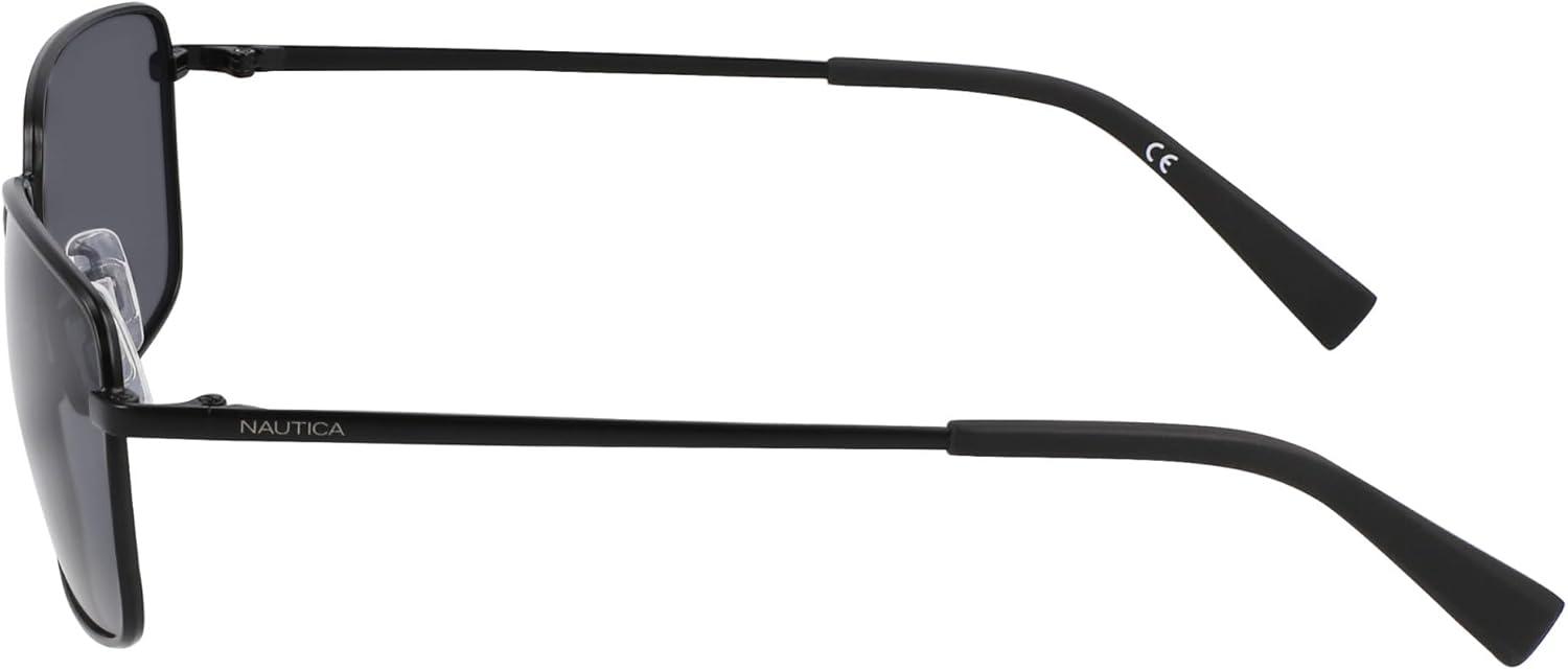 imageNautica mens N102sp Rectangular SunglassesMatte Black