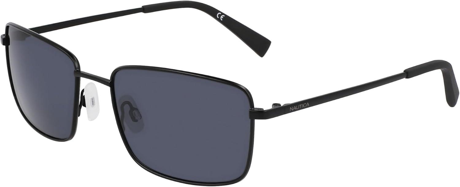 imageNautica mens N102sp Rectangular SunglassesMatte Black