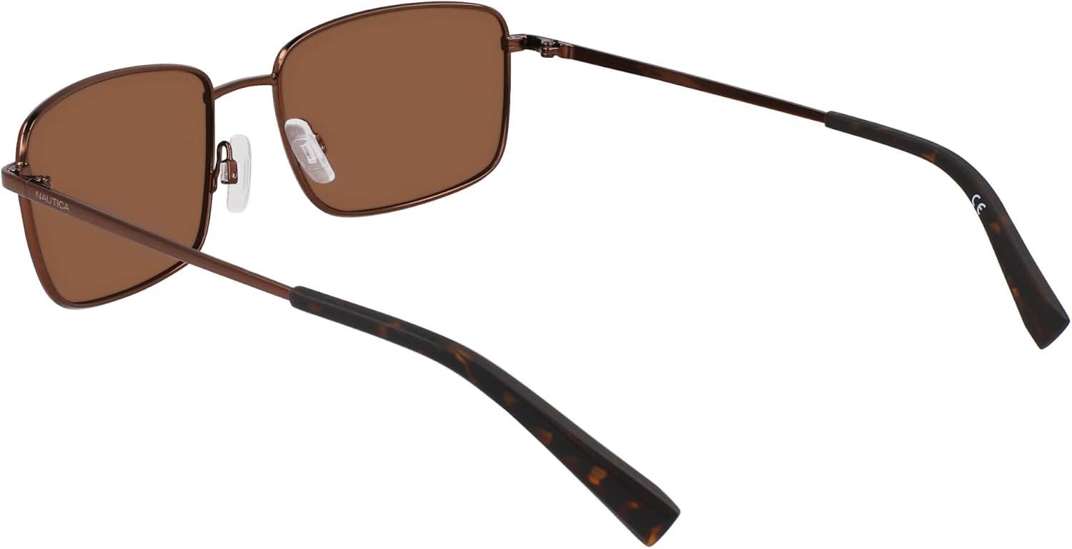imageNautica mens N102sp Rectangular SunglassesMatte Brown