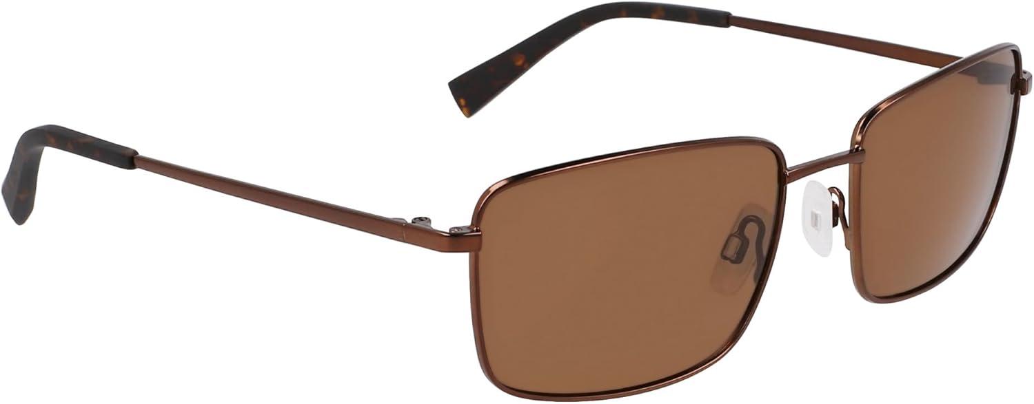 imageNautica mens N102sp Rectangular SunglassesMatte Brown