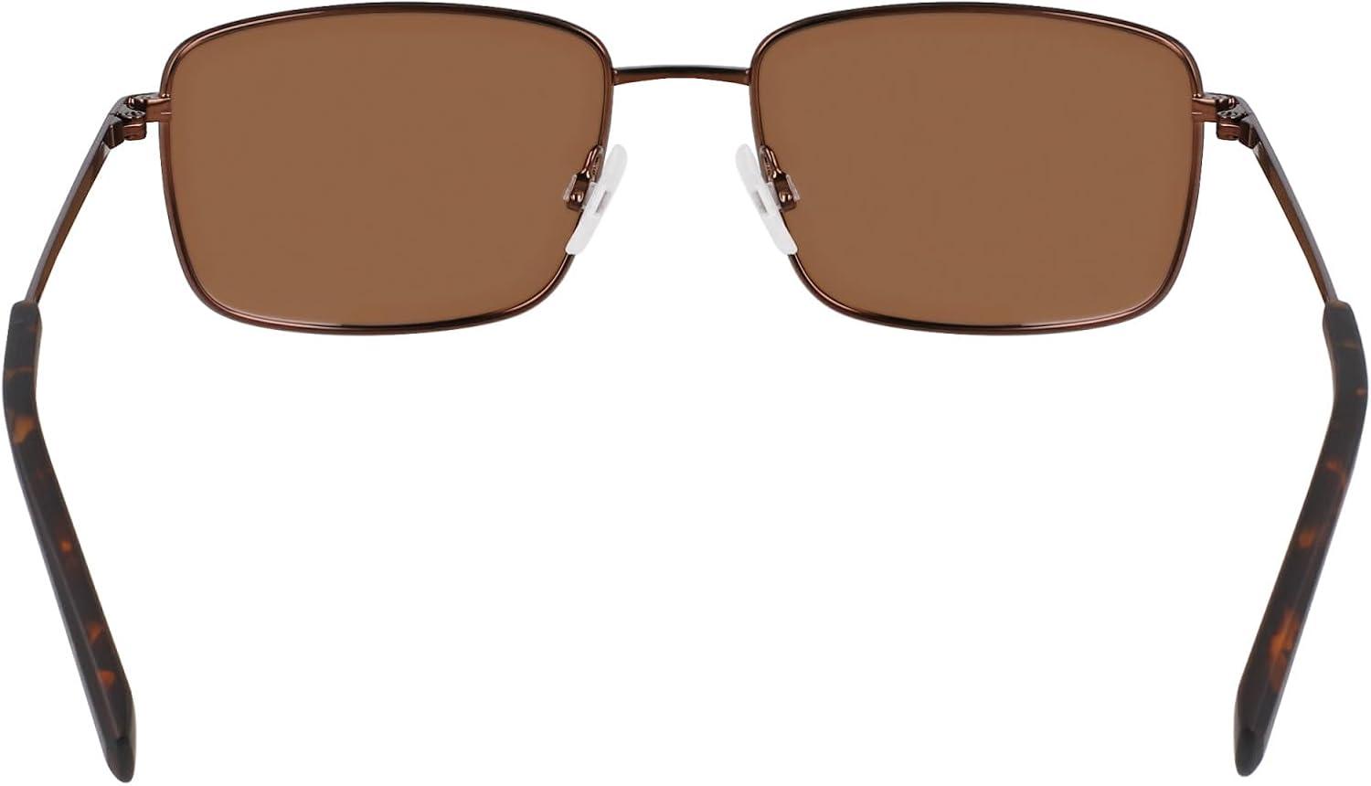 imageNautica mens N102sp Rectangular SunglassesMatte Brown