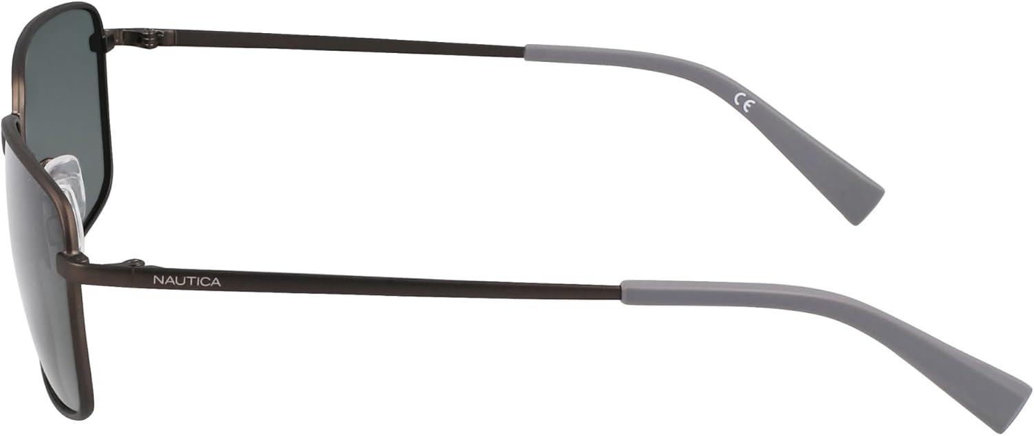 imageNautica mens N102sp Rectangular SunglassesMatte Gunmetal
