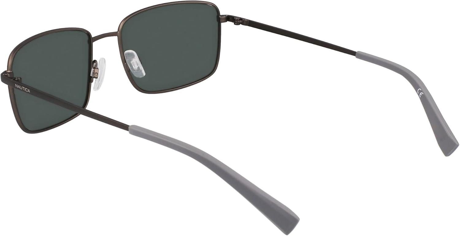 imageNautica mens N102sp Rectangular SunglassesMatte Gunmetal