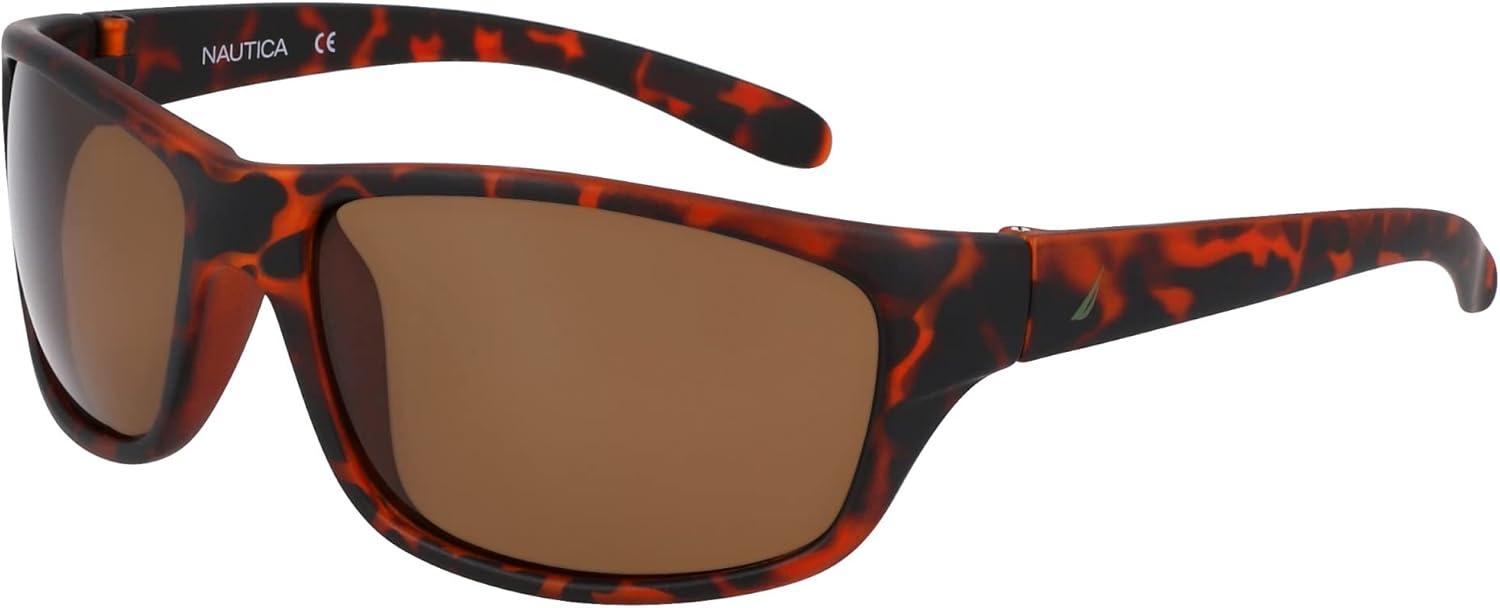 imageNautica mens N2239s Rectangular SunglassesMatte Dark Tortoise