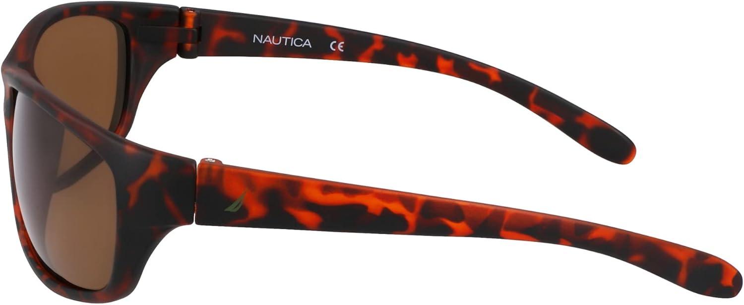 imageNautica mens N2239s Rectangular SunglassesMatte Dark Tortoise