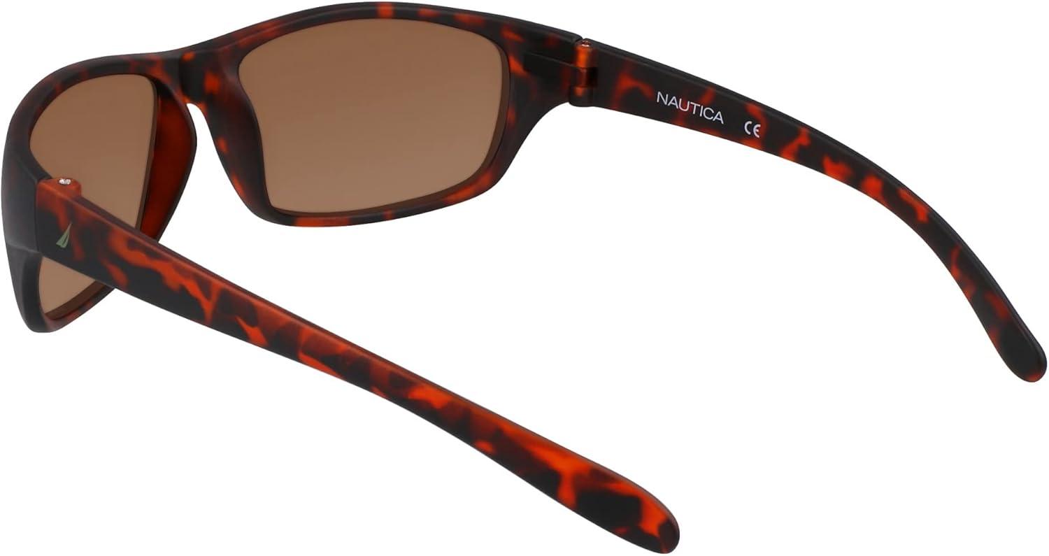 imageNautica mens N2239s Rectangular SunglassesMatte Dark Tortoise