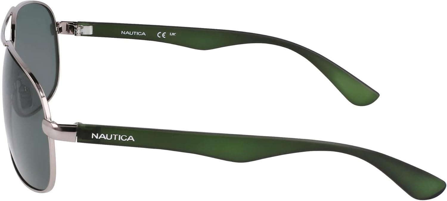 imageNautica mens N2245s Pilot SunglassesGunmetal
