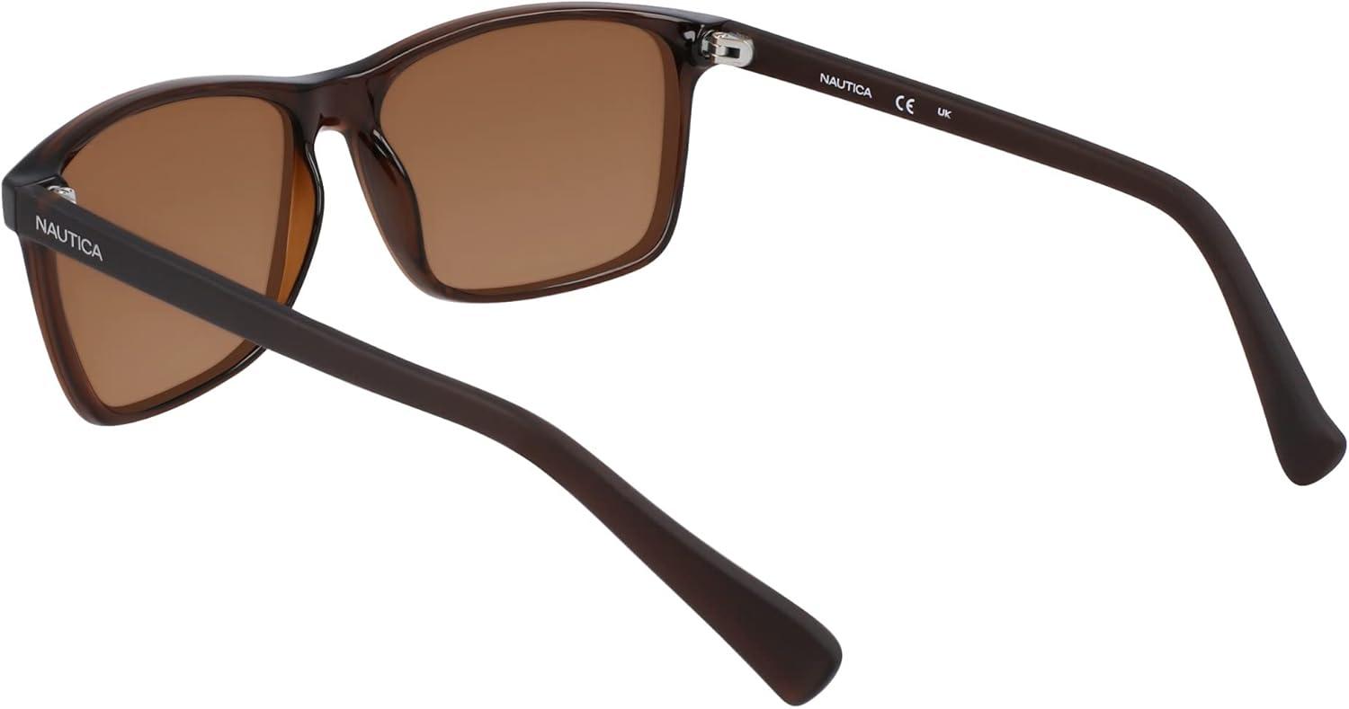 imageNautica mens N2246s Rectangular SunglassesCrystal Brown