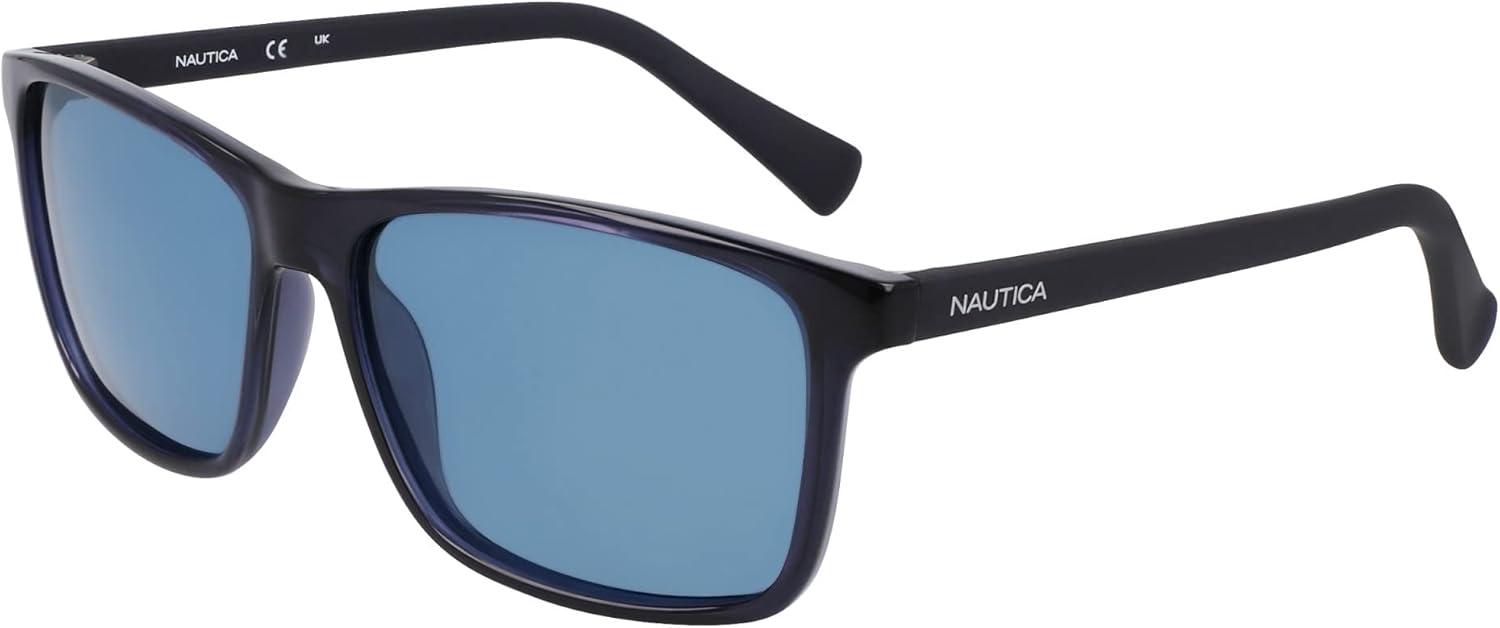 imageNautica mens N2246s Rectangular SunglassesCrystal Navy