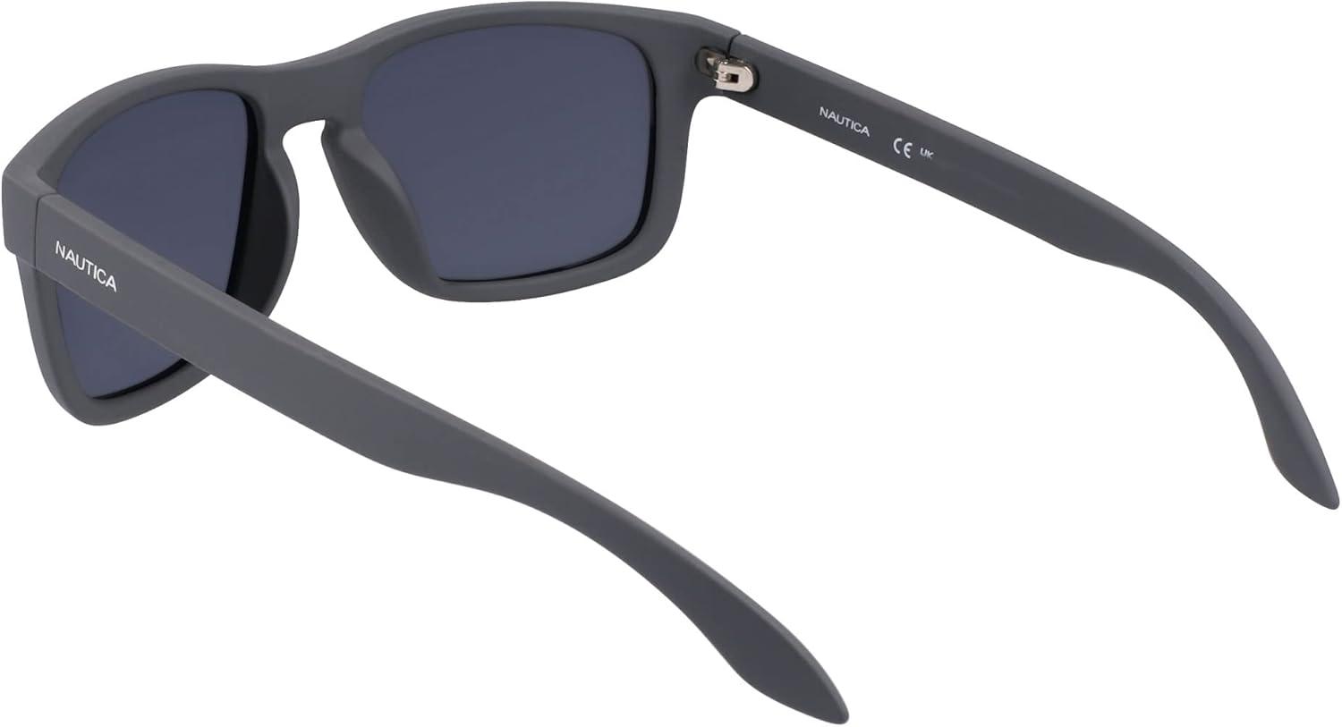 imageNautica mens N2247s Rectangular SunglassesMatte Grey