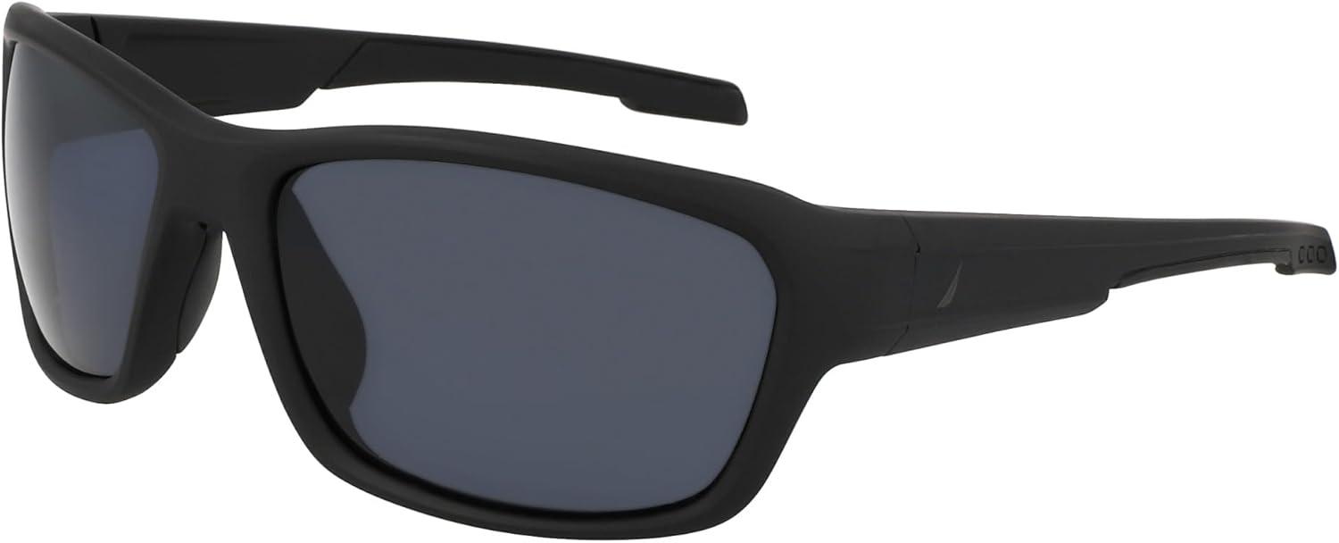 imageNautica mens N901sp Rectangular SunglassesMatte Black