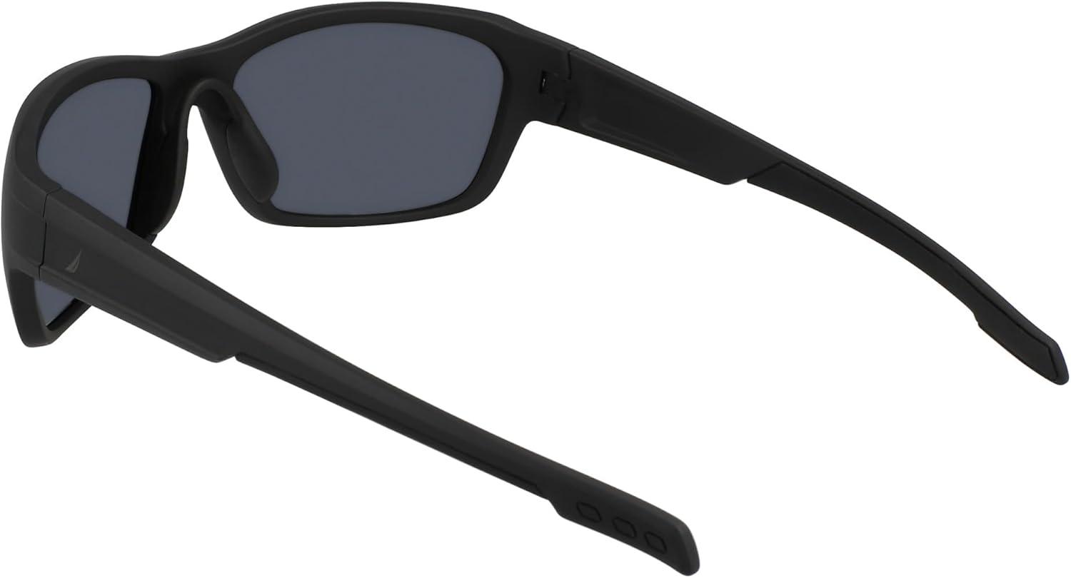 imageNautica mens N901sp Rectangular SunglassesMatte Black