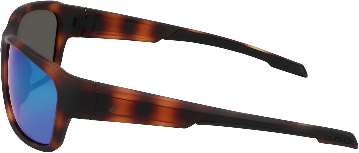 imageNautica mens N901sp Rectangular SunglassesMatte Dark Tortoise