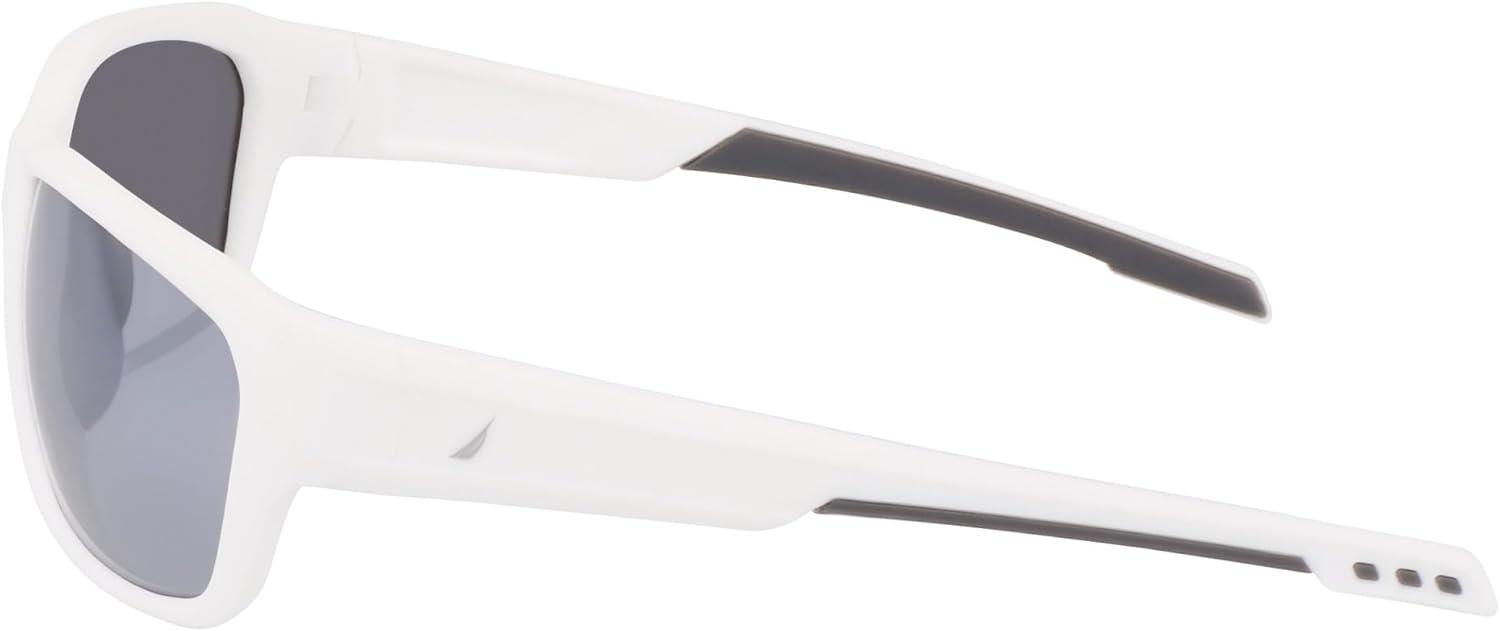imageNautica mens N901sp Rectangular SunglassesMatte White