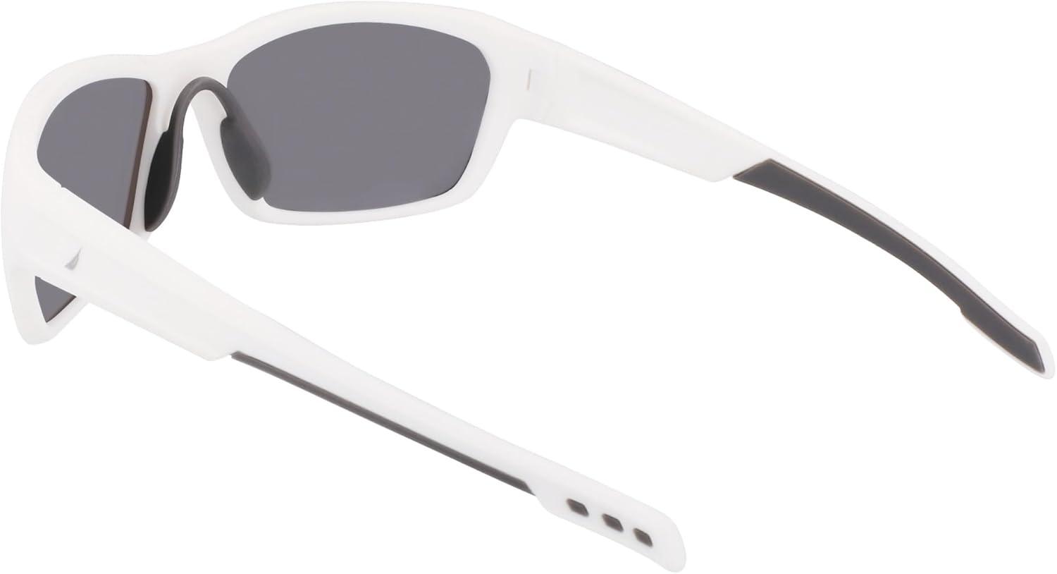imageNautica mens N901sp Rectangular SunglassesMatte White