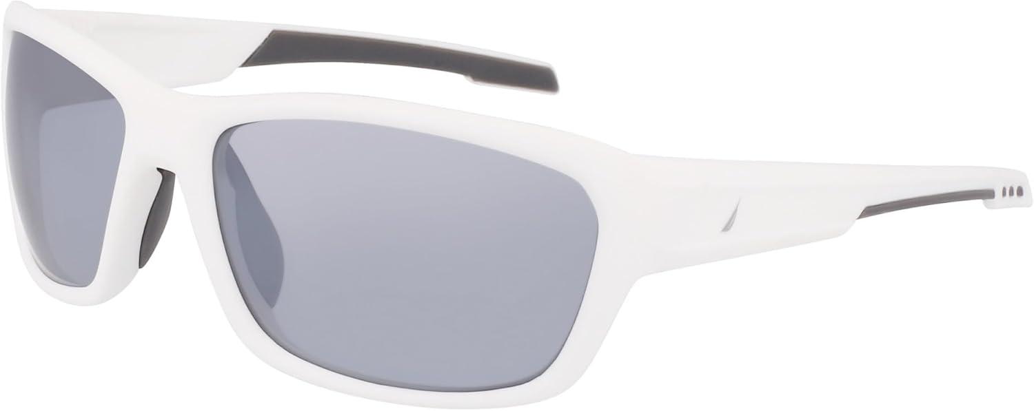 imageNautica mens N901sp Rectangular SunglassesMatte White
