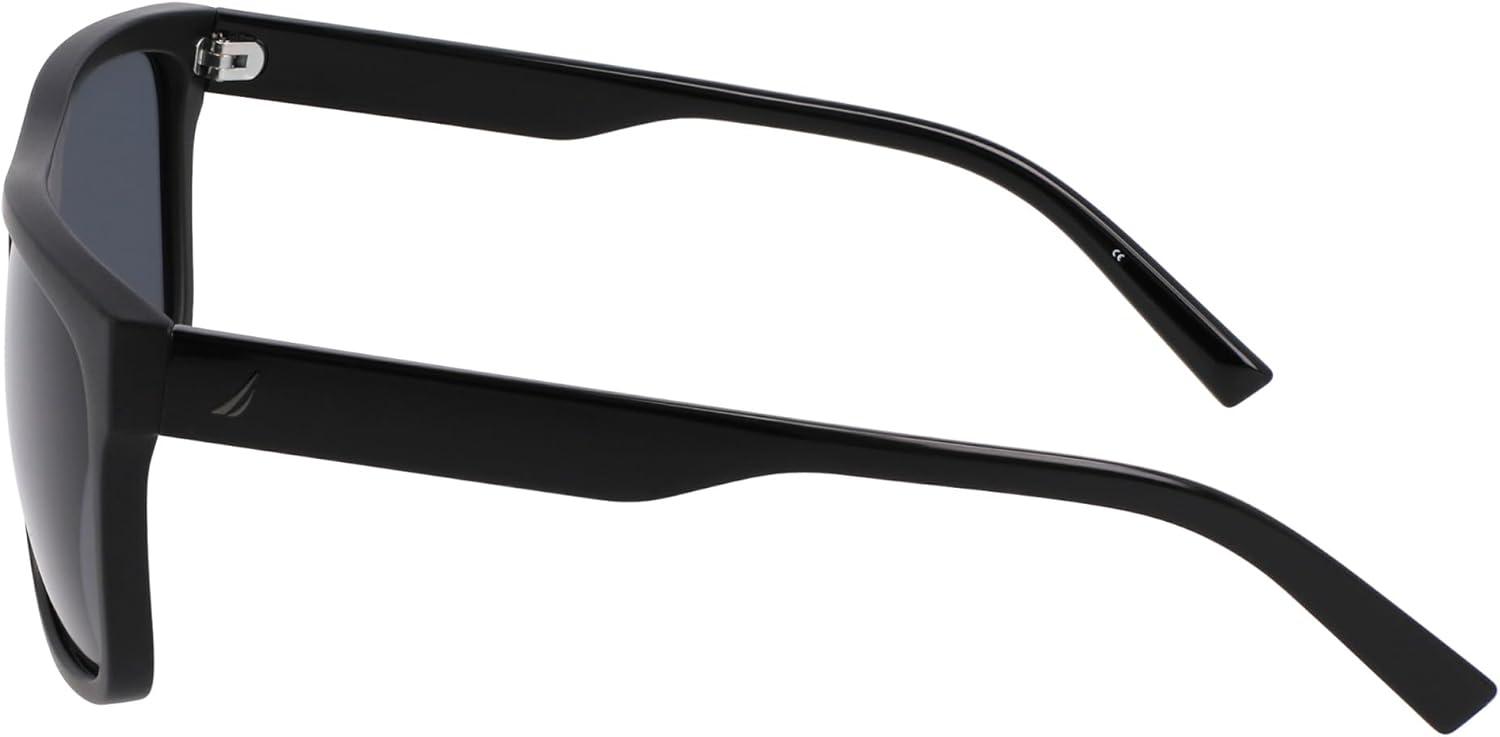 imageNautica mens N902sp Rectangular SunglassesMatte Black