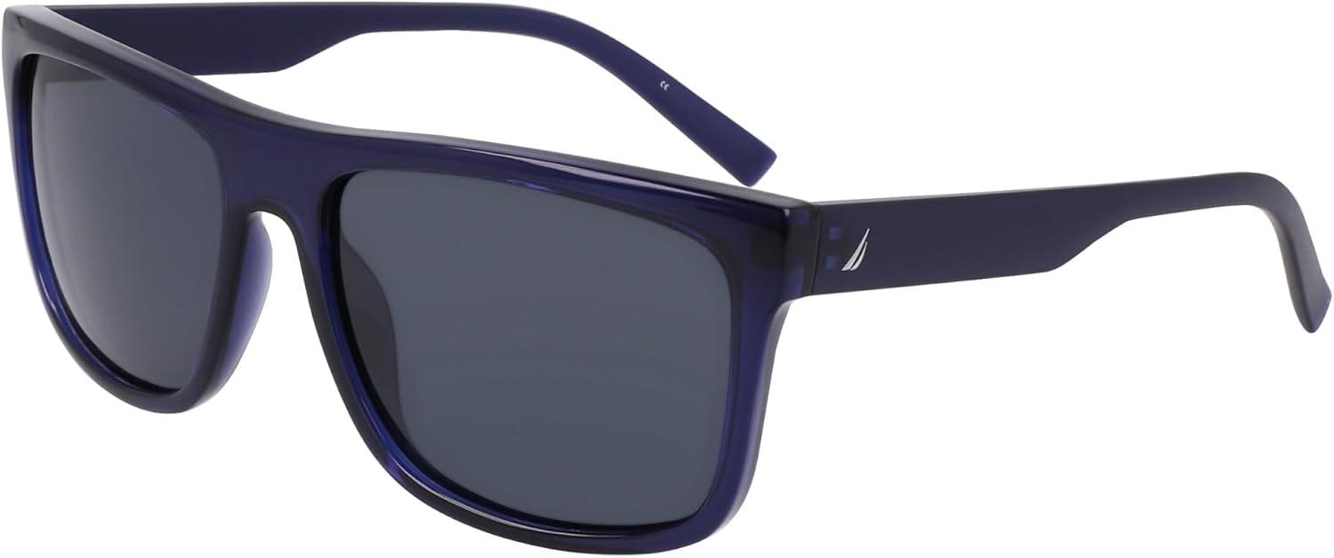 imageNautica mens N902sp Rectangular SunglassesNavy Crystal