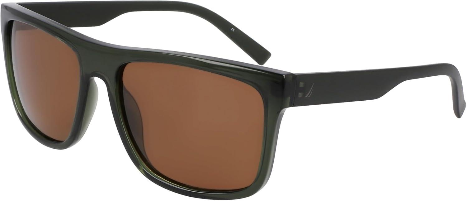 imageNautica mens N902sp Rectangular SunglassesOlive Crystal