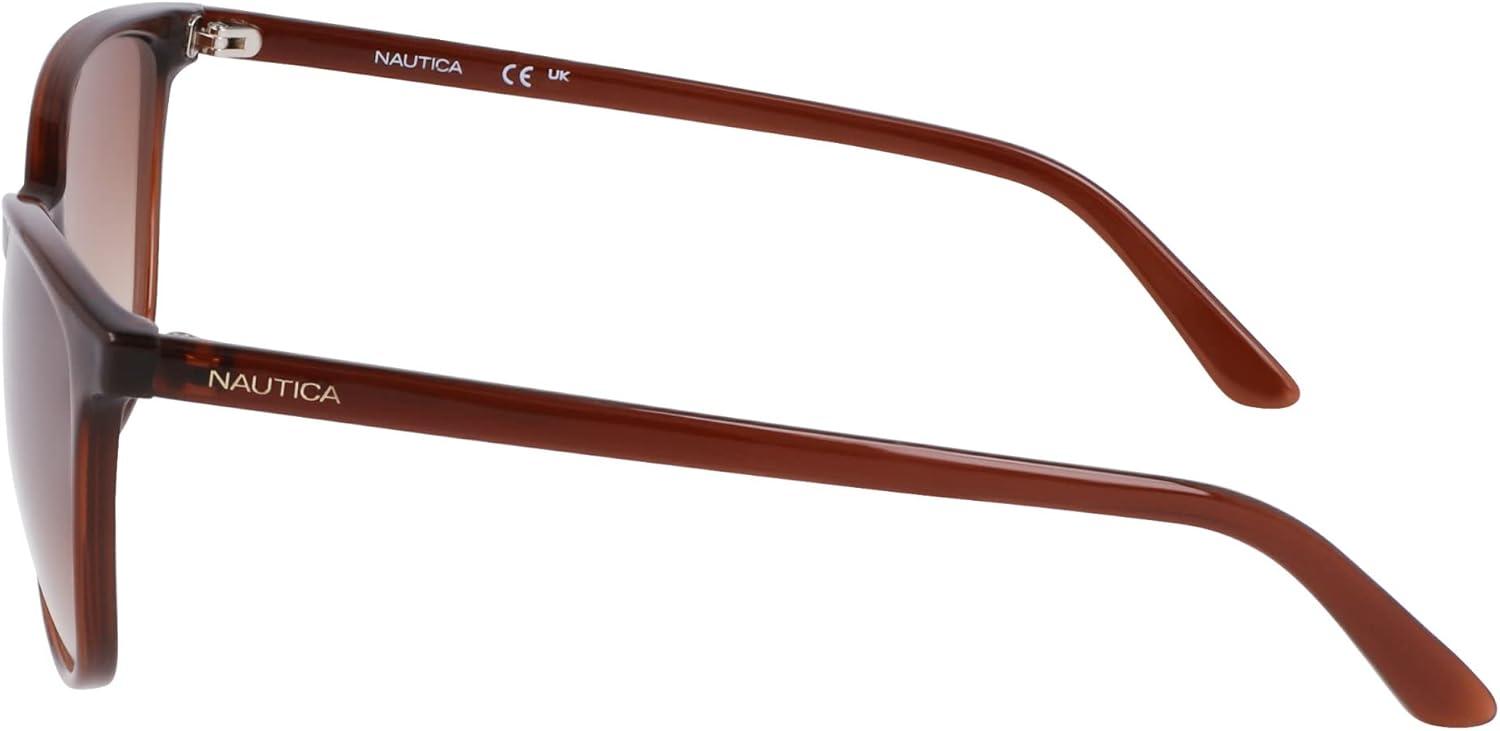 imageNautica womens N2243s Rectangular SunglassesCrystal Brown