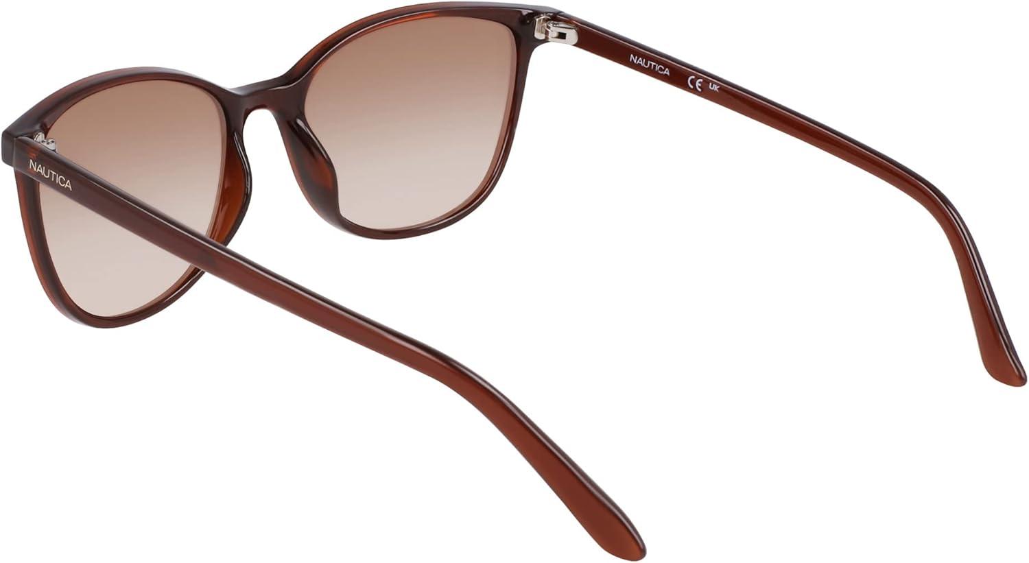 imageNautica womens N2243s Rectangular SunglassesCrystal Brown