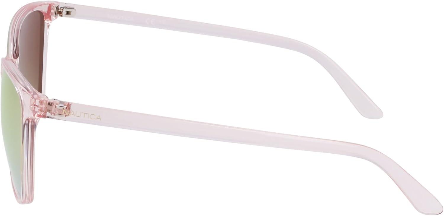 imageNautica womens N2243s Rectangular SunglassesCrystal Rose