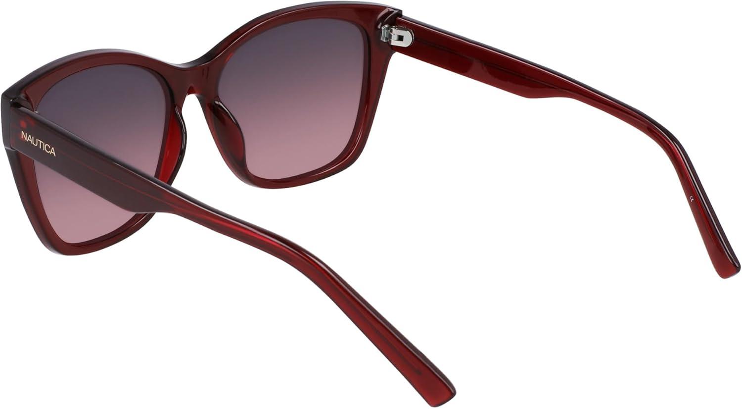 imageNautica womens N903sp Cat Eye SunglassesBurgundy Crystal