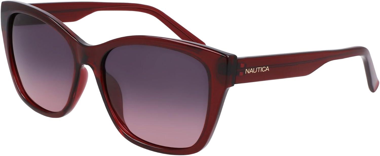 imageNautica womens N903sp Cat Eye SunglassesBurgundy Crystal
