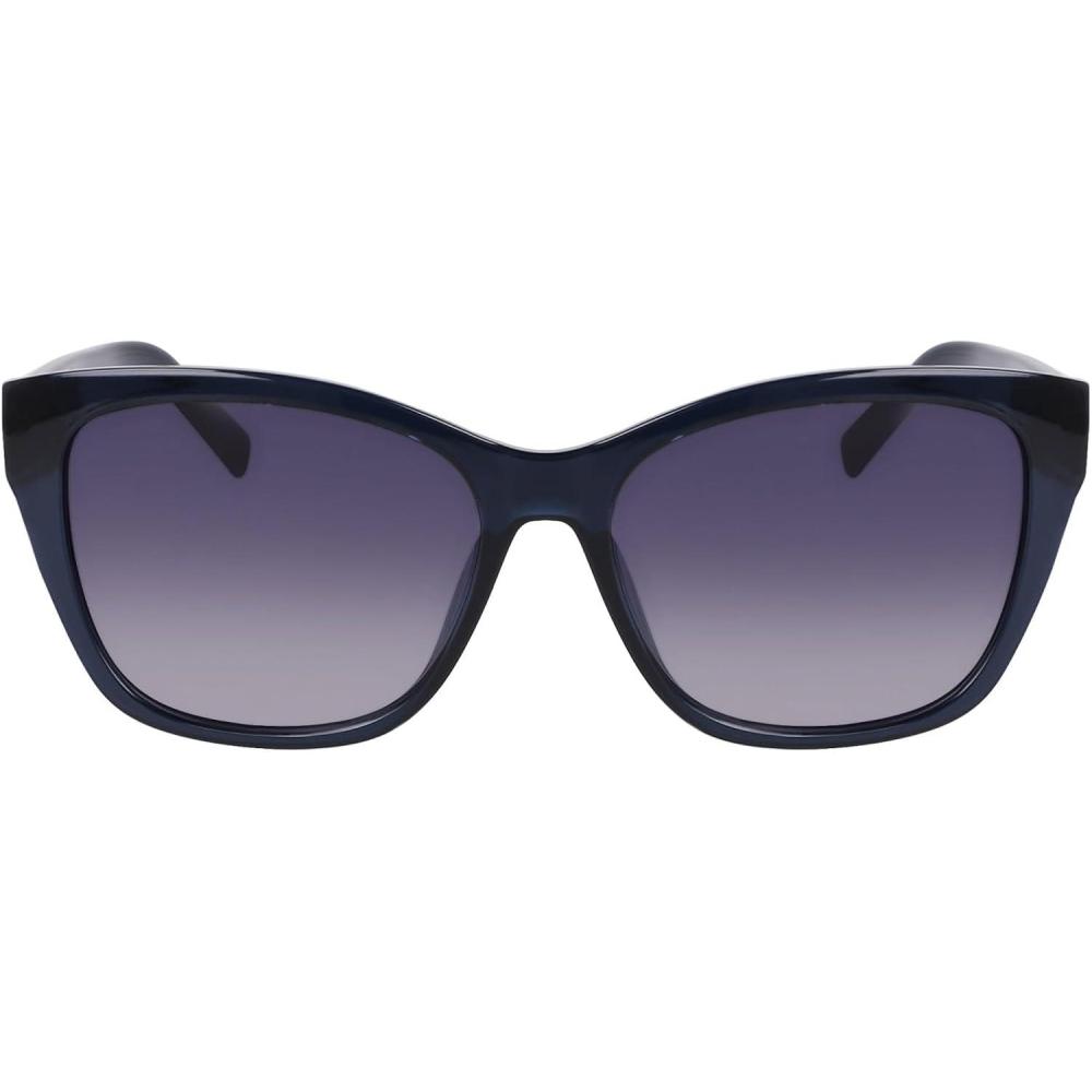 imageNautica womens N903sp Cat Eye SunglassesBlue Crystal