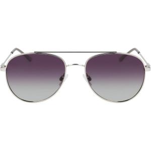Nautica N2244s Pilot Sunglasses(Silver)
