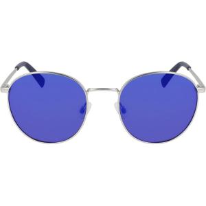 Nautica Unisex N100sp Round Sunglasses(Matte Silver)