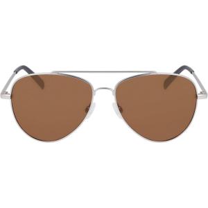 Nautica mens N101sp Pilot Sunglasses(Matte Silver)