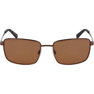 Nautica mens N102sp Rectangular Sunglasses(Matte Brown)