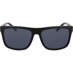 Nautica mens N902sp Rectangular Sunglasses(Matte Black)