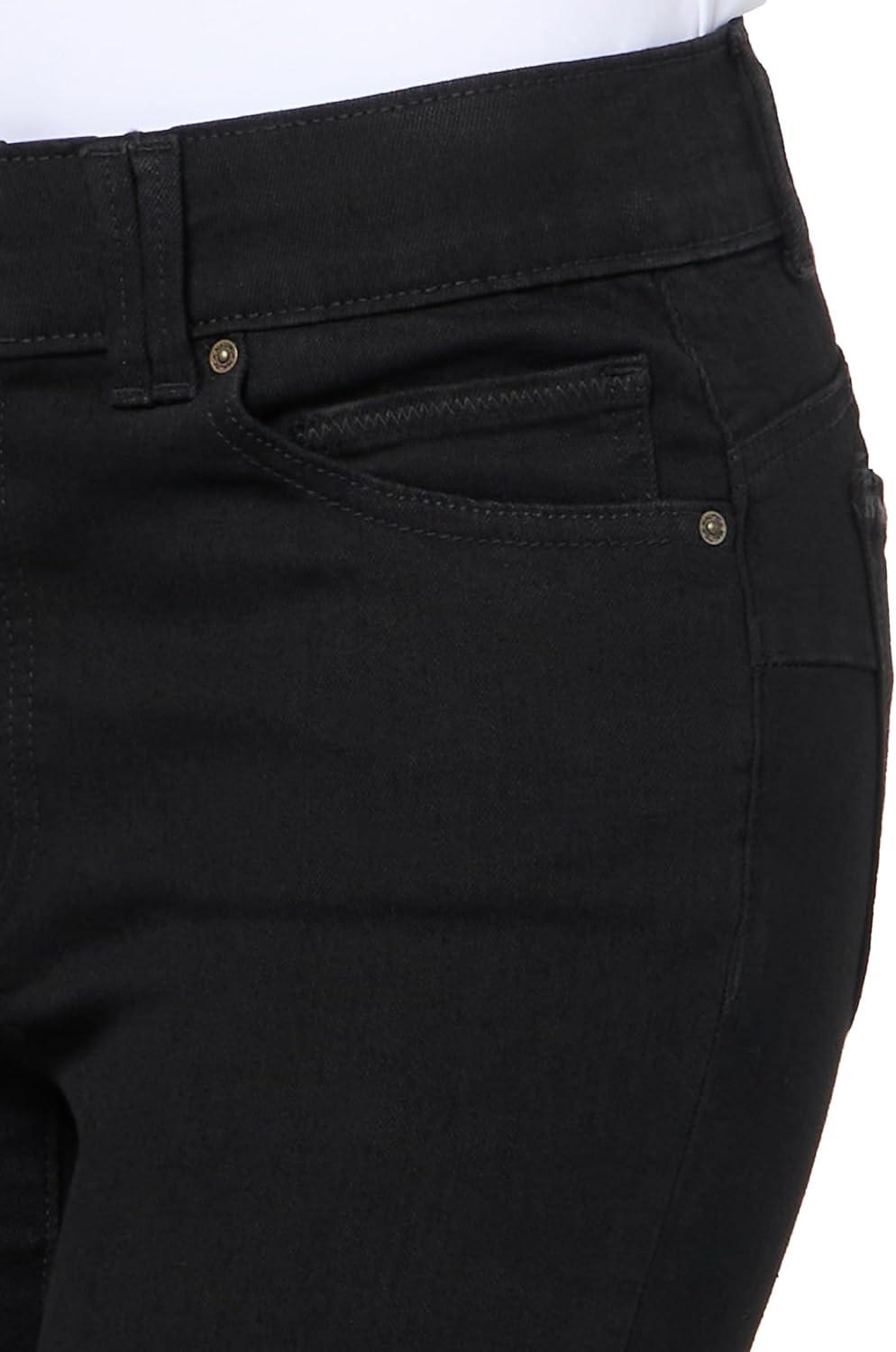 imageNautica Womens High Rise Skinny Mid Rise JeansBlack