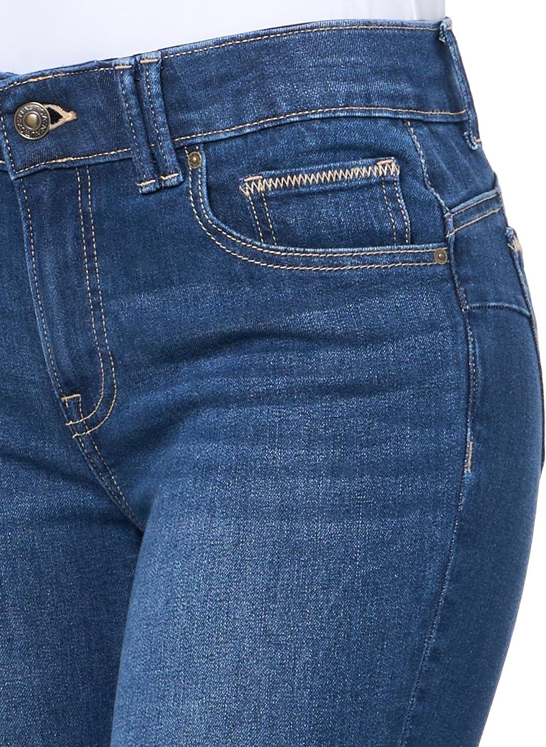 imageNautica Womens High Rise Skinny Mid Rise JeansNiagra Wash