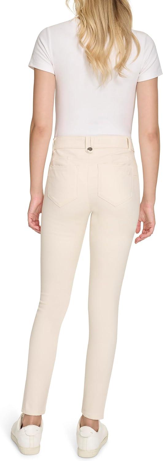 imageNautica Womens Skinny Fit Solution Sateen PantWhite Swan