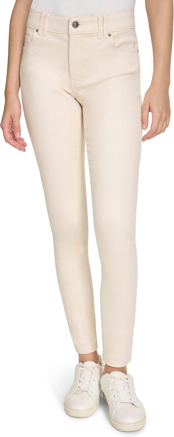 imageNautica Womens Skinny Fit Solution Sateen PantWhite Swan