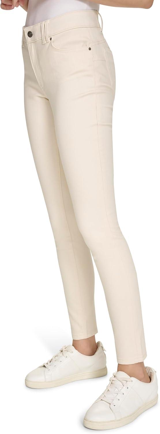 imageNautica Womens Skinny Fit Solution Sateen PantWhite Swan