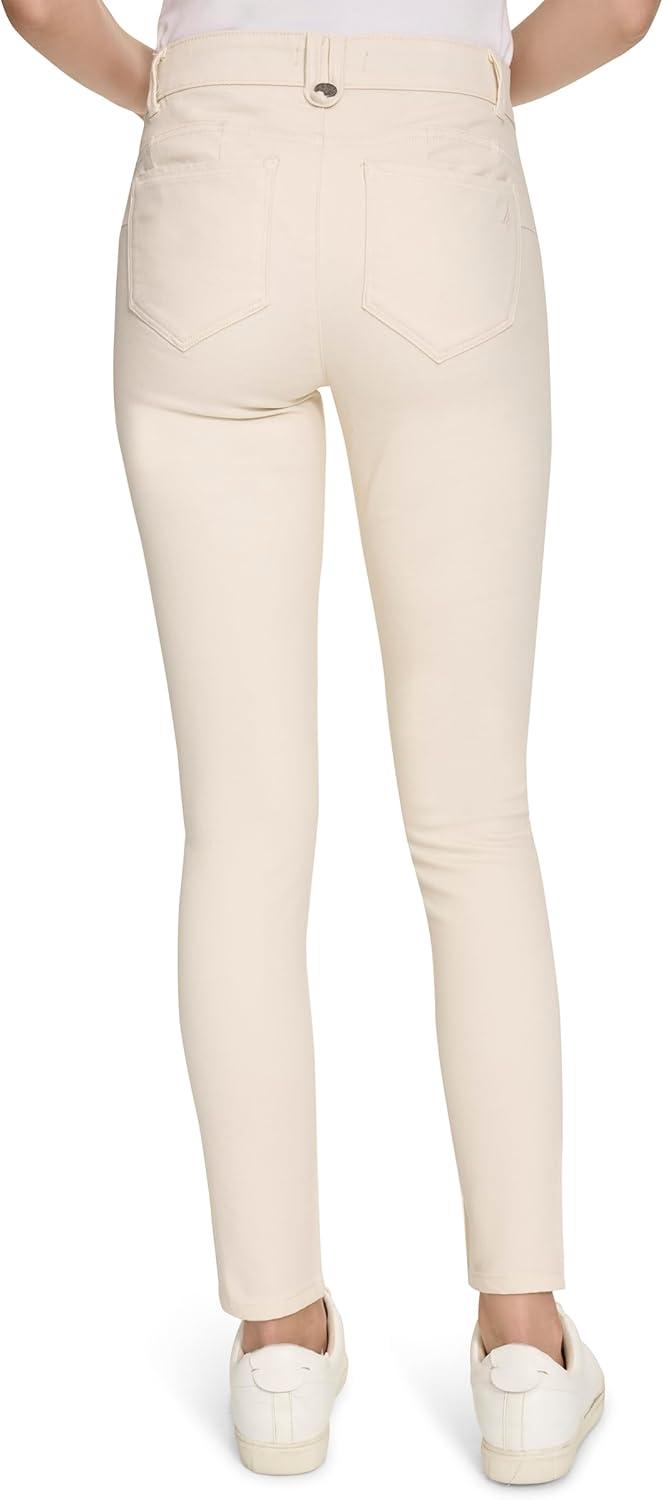 imageNautica Womens Skinny Fit Solution Sateen PantWhite Swan