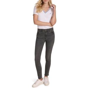 Nautica Women’s High Rise Skinny Mid Rise Jeans(Voyage Wash)
