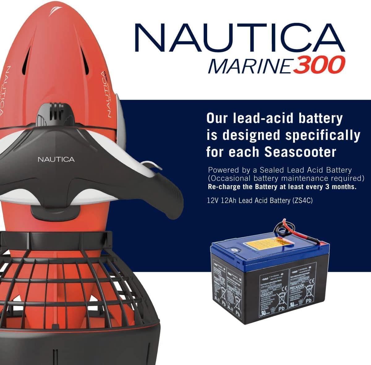 imageNautica Marine Underwater Seascooter Scuba Diving Snorkeling for Ocean or Pool to Maximize Your Underwater Dive Adventure Action Camera Compatible