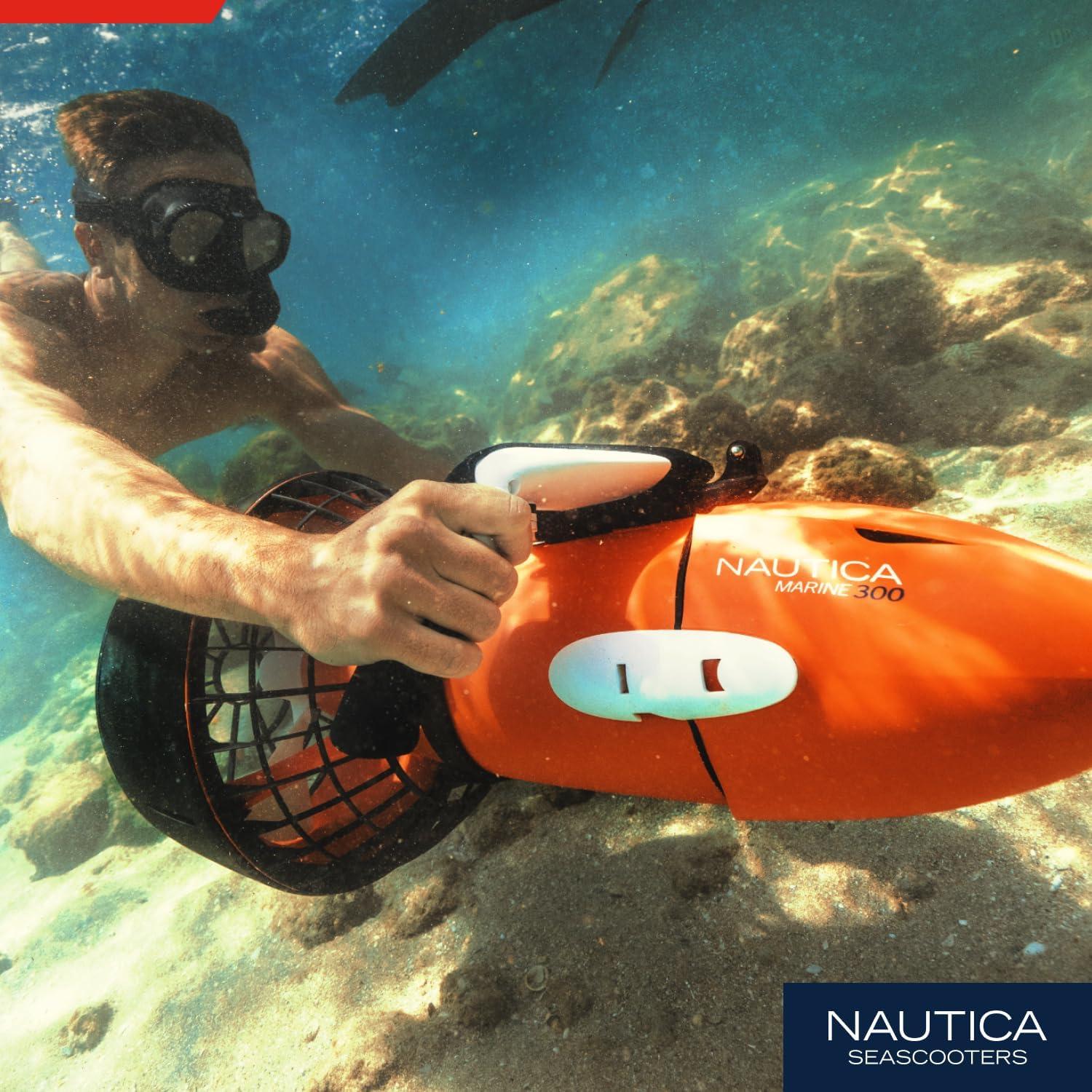 imageNautica Marine Underwater Seascooter Scuba Diving Snorkeling for Ocean or Pool to Maximize Your Underwater Dive Adventure Action Camera Compatible