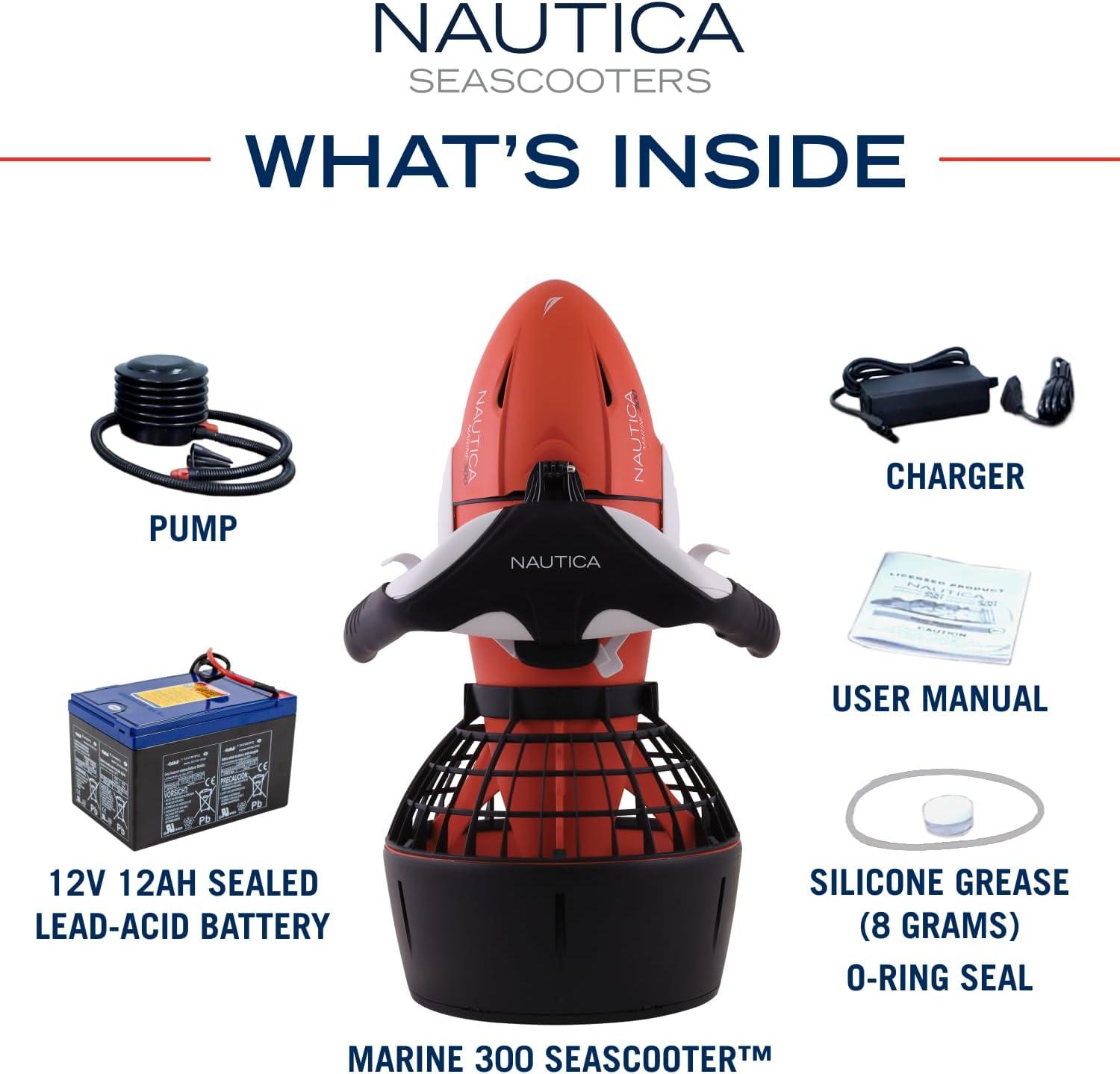 imageNautica Marine Underwater Seascooter Scuba Diving Snorkeling for Ocean or Pool to Maximize Your Underwater Dive Adventure Action Camera Compatible