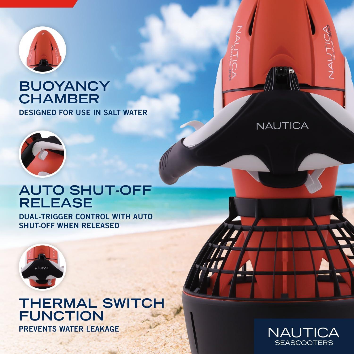 imageNautica Marine Underwater Seascooter Scuba Diving Snorkeling for Ocean or Pool to Maximize Your Underwater Dive Adventure Action Camera Compatible
