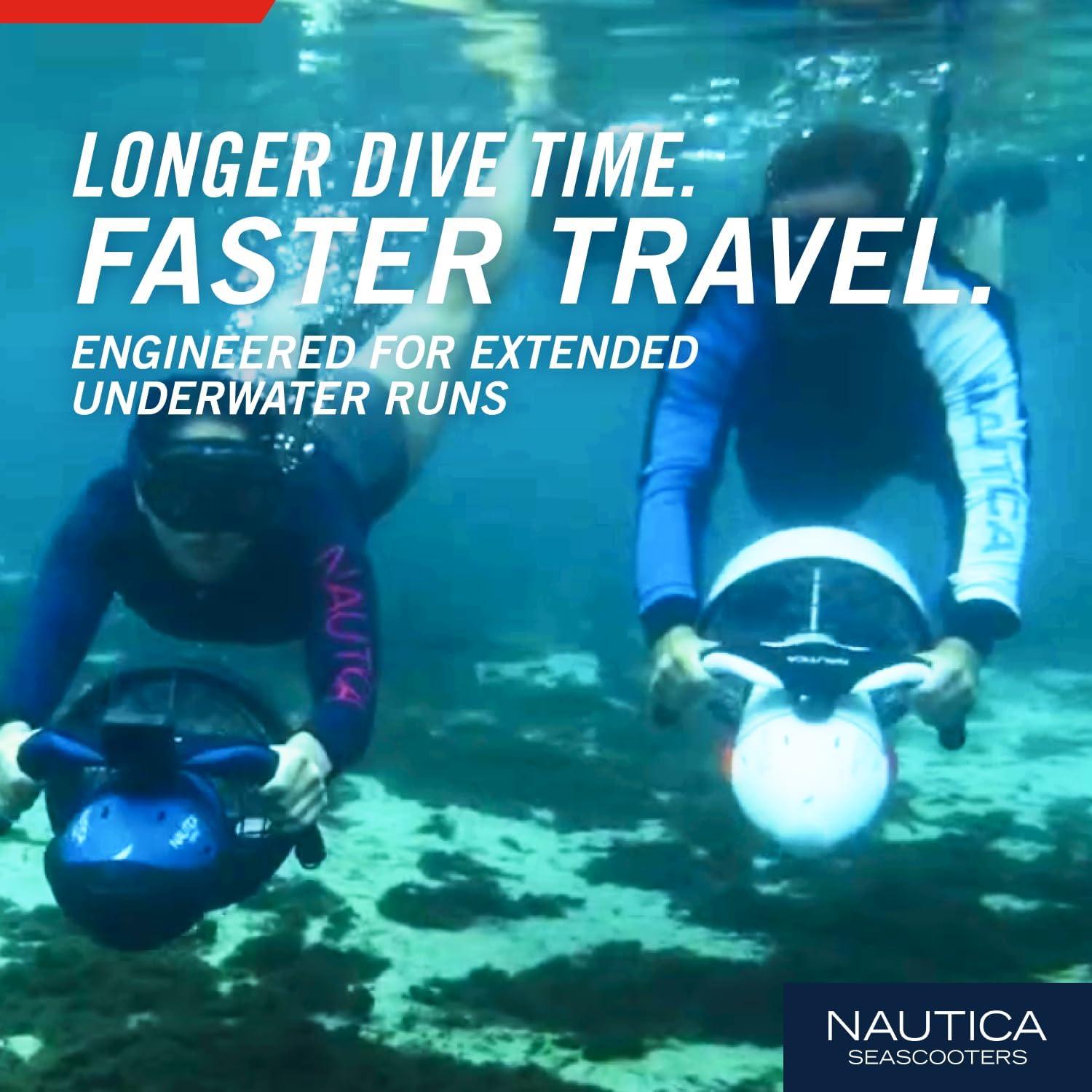 imageNautica Marine Underwater Seascooter Scuba Diving Snorkeling for Ocean or Pool to Maximize Your Underwater Dive Adventure Action Camera Compatible