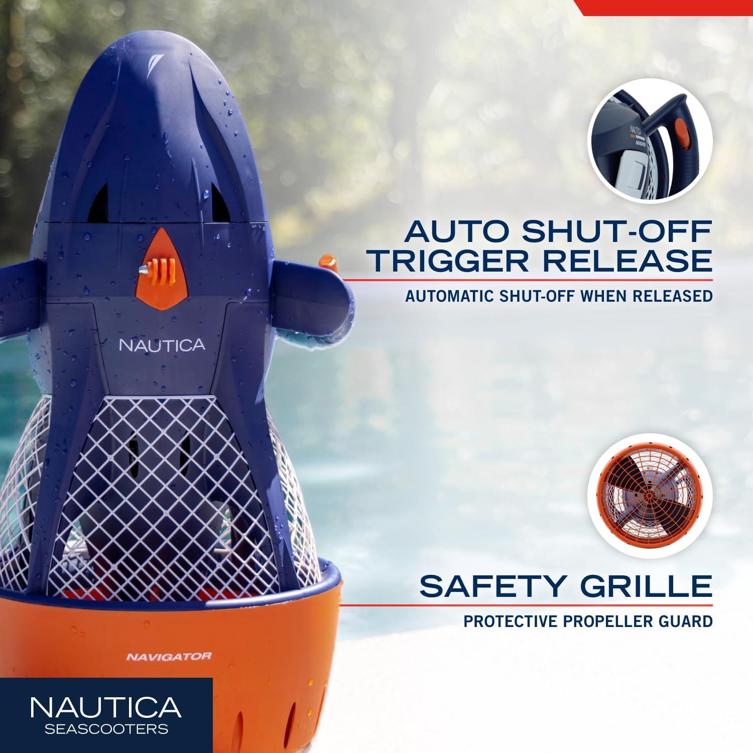 imageNautica Navigator and Skipper Underwater Seascooters Designed for Younger Recreational Divers and SnorkelersNavigator